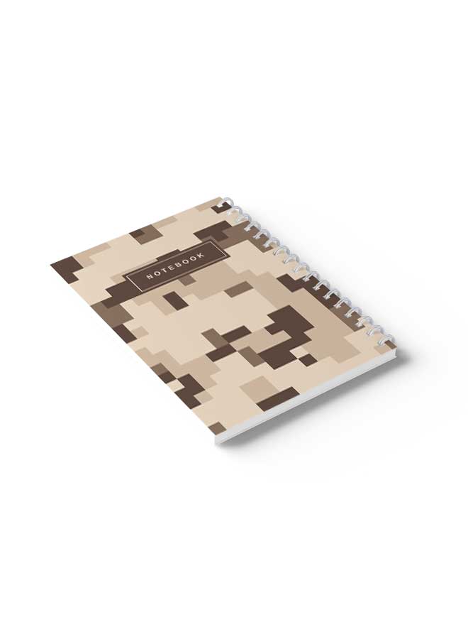 LOWHA Spiral Notebook Dessert Camouflage Cover1 Brown/  - Image 4