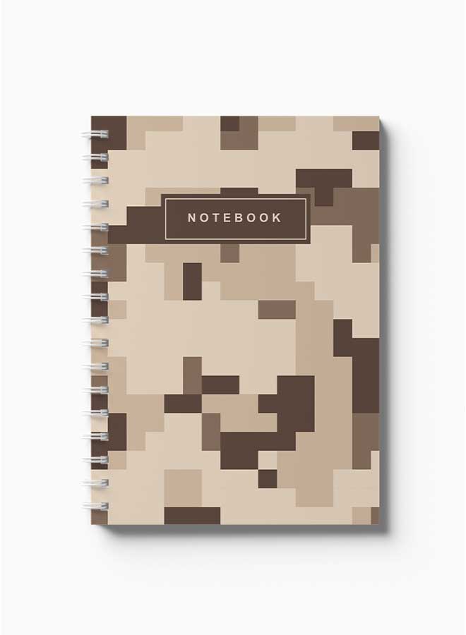 LOWHA Spiral Notebook Dessert Camouflage Cover1 Brown/  - Image 2
