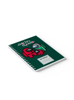 LOWHA Spiral Notebook Doodle Squide Game Nb Green/Red/Grey/Black  - Image 5