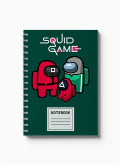 LOWHA Spiral Notebook Doodle Squide Game Nb Green/Red/Grey/Black  - Image 2