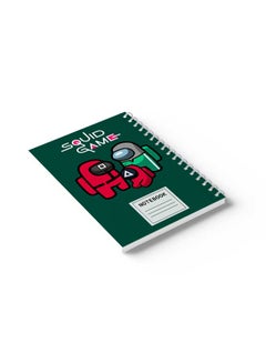 LOWHA Spiral Notebook Doodle Squide Game Nb Green/Red/Grey/Black  - Image 4
