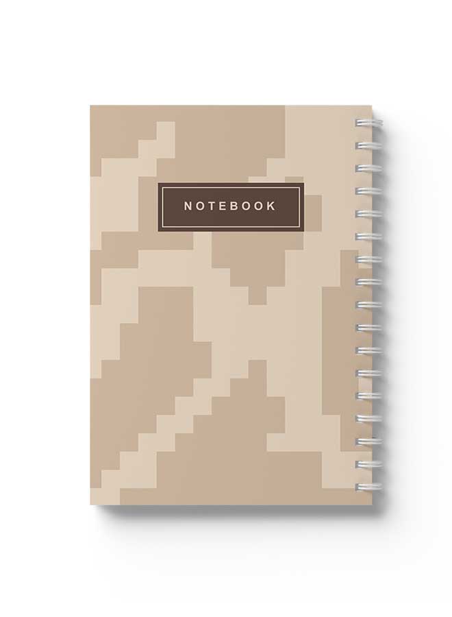 LOWHA Spiral Notebook Dessert Camouflage Cover3 Brown/ - Image 1