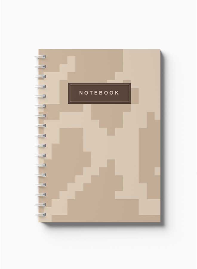 LOWHA Spiral Notebook Dessert Camouflage Cover3 Brown/ - Image 2