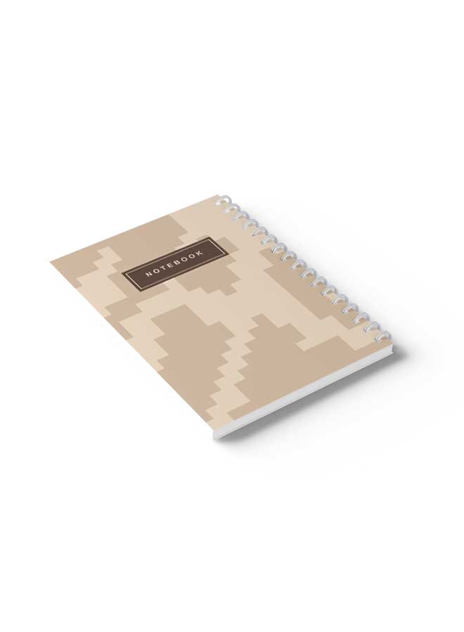 LOWHA Spiral Notebook Dessert Camouflage Cover3 Brown/ - Image 4