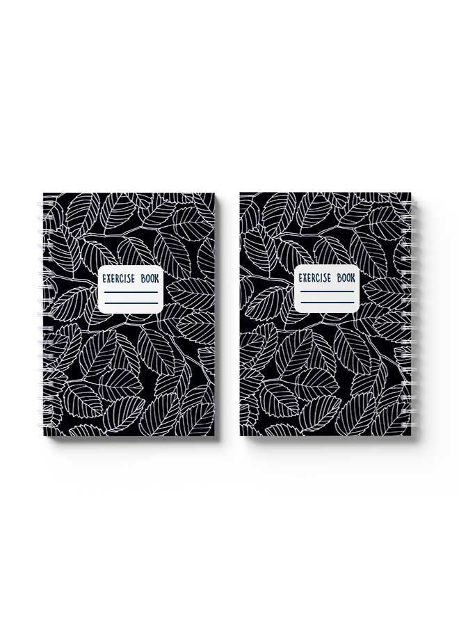 LOWHA Spiral Notebook Elm Branches & Leaves Black/White - Image 3