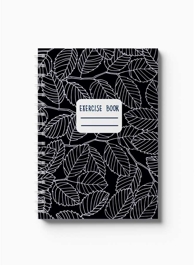 LOWHA Spiral Notebook Elm Branches & Leaves Black/White - Image 2