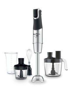 Moulinex Hand Blender | InfinyForce Hand Stick Blender with Accessories | Silver/ Stainless Steel/Plastic |2 Years Warranty DD95JD27 Silver  - Image 1