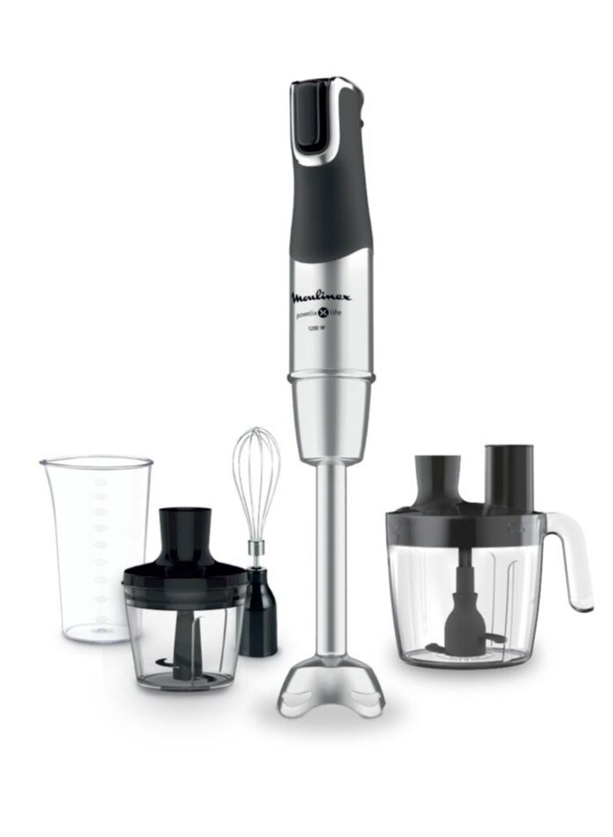 Moulinex Hand Blender | InfinyForce Hand Stick Blender with Accessories | Silver/ Stainless Steel/Plastic |2 Years Warranty DD95JD27 Silver  - Image 1