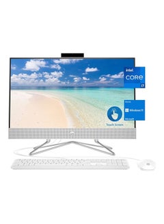 HP Newest AIO Desktop With 23.8-Inch Display, Intel Core i7-1165G7 Processor16GB RAM/1TB HDD + 256GB SSD/Intel Iris Xe Graphics/Windows 11 Home English Natural Silver  - Image 1