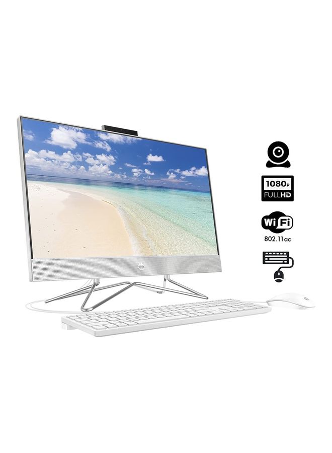 إتش بي - أحدث كمبيوتر مكتبي AIO بشاشة مقاس 23.8 بوصة ومعالج Intel Core i7-1165G7 وذاكرة وصول عشوائي سعة 16 جيجابايت ومحرك أقراص صلبة سعة 1 تيرابايت + SSD سعة 256 جيجابايت وبطاقة رسومات Intel Iris Xe ونظام تشغيل Windows 11 Home - Image 1
