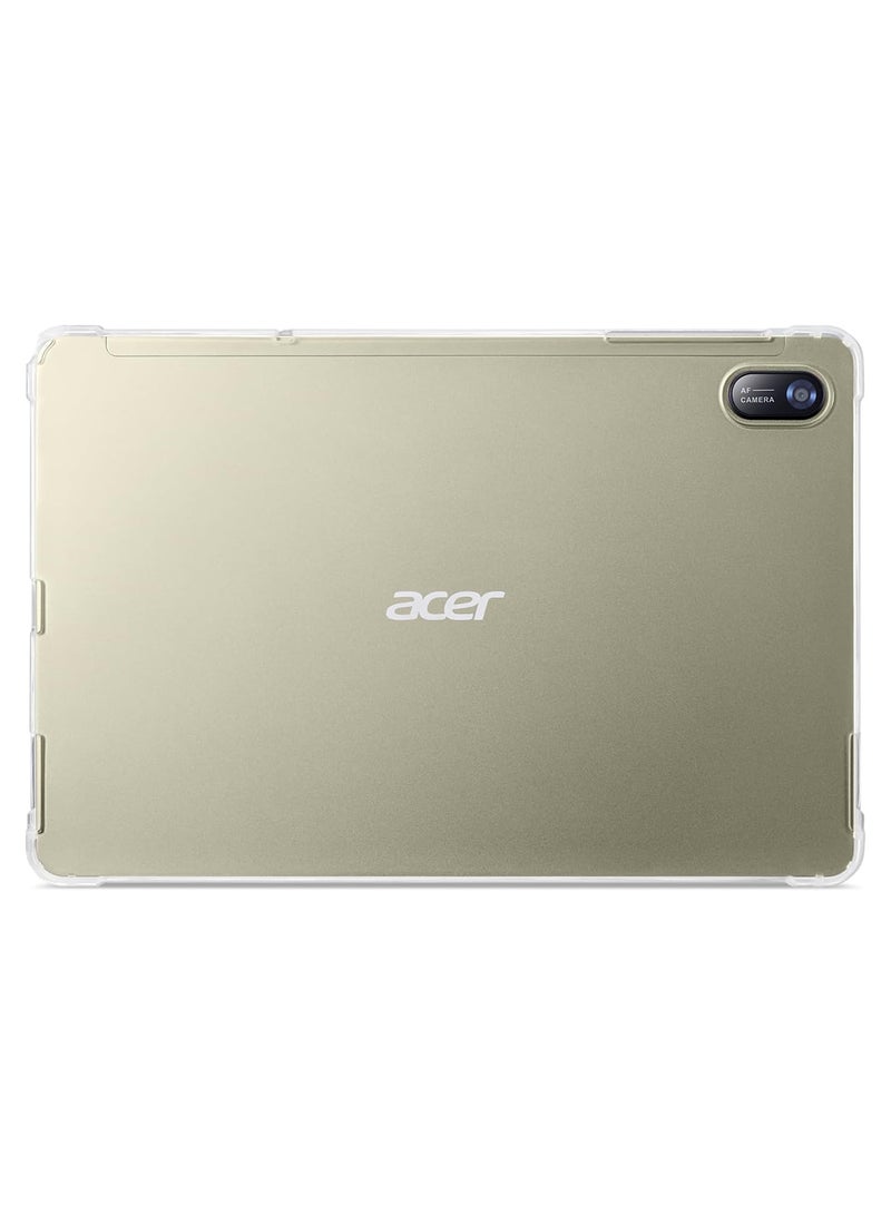 Acer - Iconia Tab M10 Mediatek Kompanio 500 Processor MT8183/4GB LPDDR4 RAM/128GB Storage/10.1 Inch WUXGA IPS Touch 16:10 Display/6000 mAh Battery/Android 12/Champagne Gray + Clear Bumper Case Included - Image 1