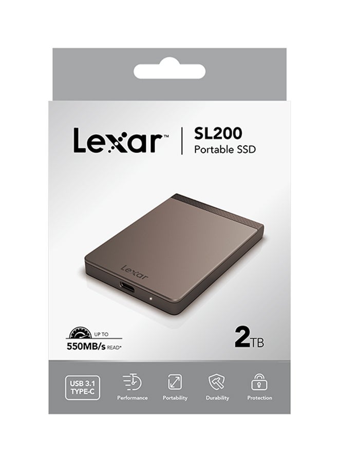 Lexar - SL200 Portable SSD (LSL200X002T-RNNNG) 2 TB - Image 1