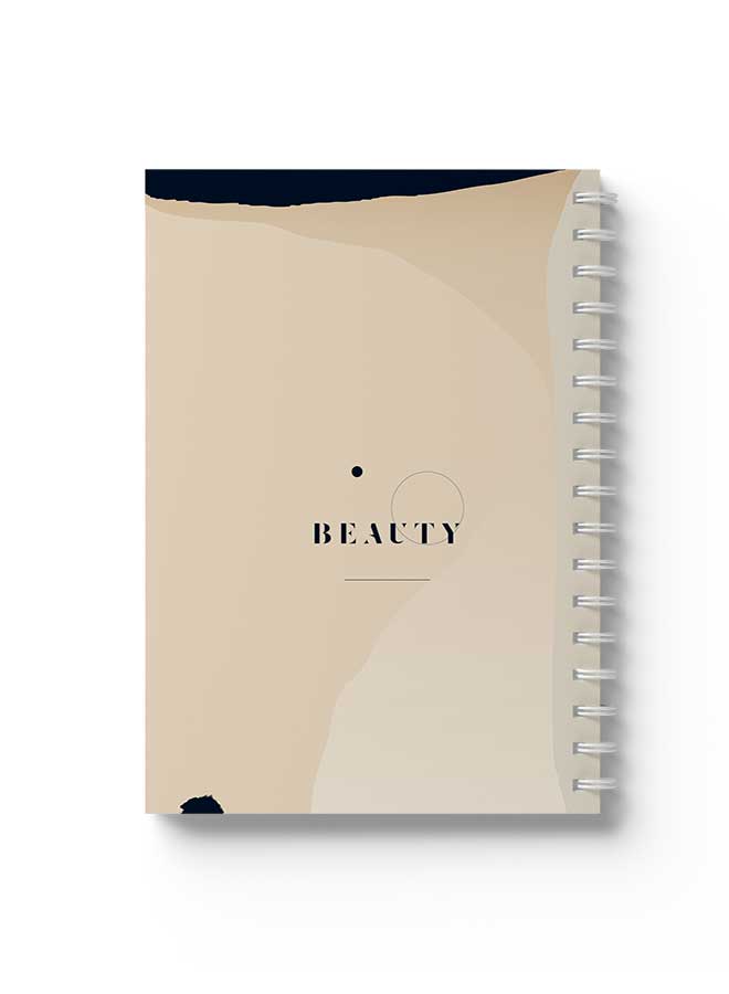 لوحة دفتر ملاحظات حلزوني جمالي Bg Beauty بني/أزرق - Image 1