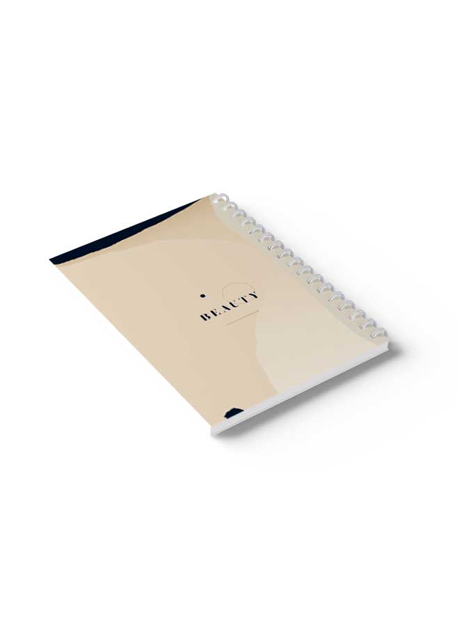 لوحة دفتر ملاحظات حلزوني جمالي Bg Beauty بني/أزرق - Image 4