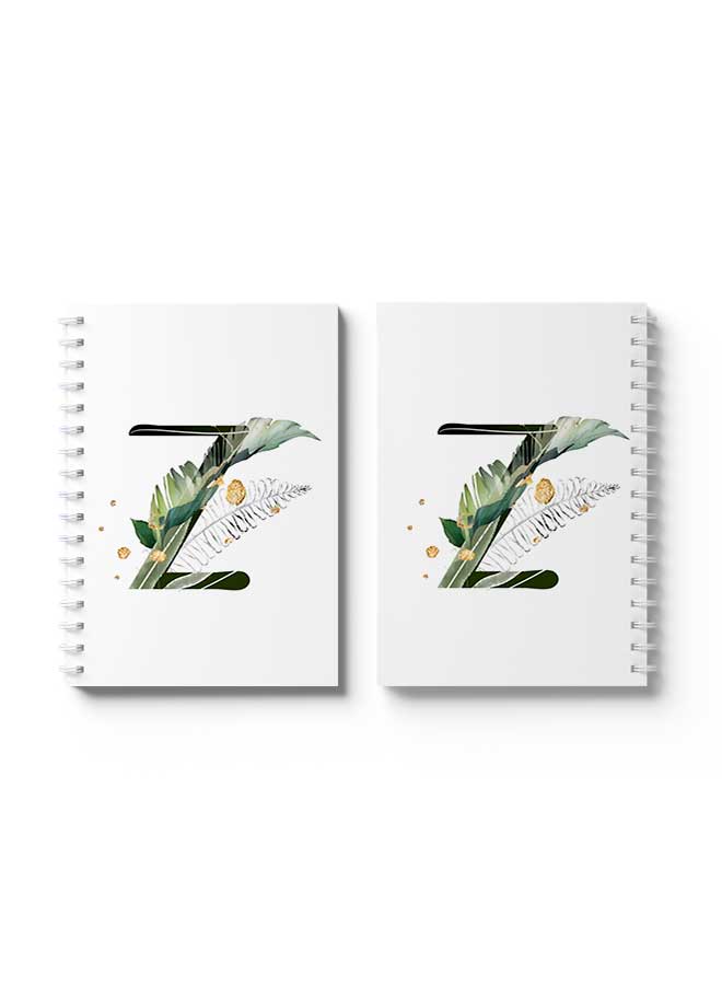 LOWHA Spiral Notebook Z Letter White/Black/Green - Image 3