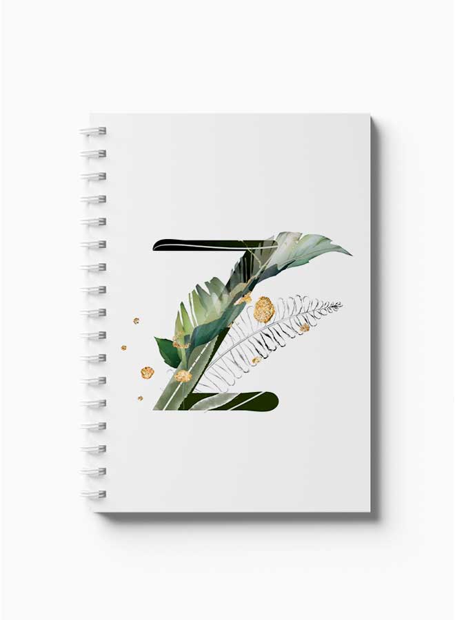 LOWHA Spiral Notebook Z Letter White/Black/Green - Image 2