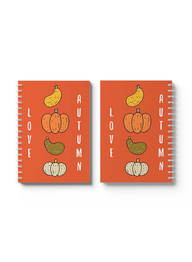 لوحة Spiral Notebook Love Autumn Vegetables Orange/Yellow/White - Image 3