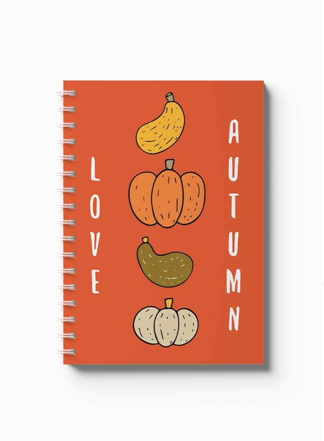 لوحة Spiral Notebook Love Autumn Vegetables Orange/Yellow/White - Image 2