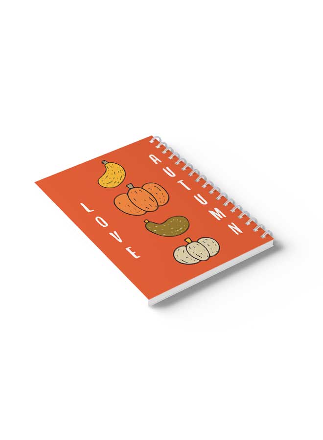 لوحة Spiral Notebook Love Autumn Vegetables Orange/Yellow/White - Image 4