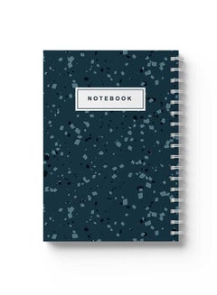 Spiral Notebook Terrazzo Abstract Notebook Green/White