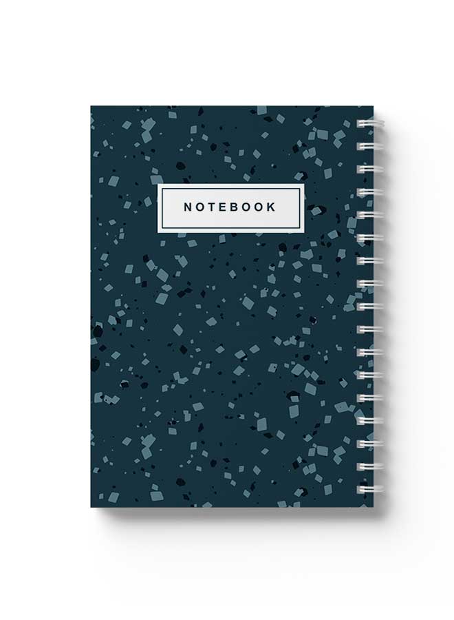 LOWHA - Spiral Notebook Terrazzo Abstract Notebook Green/White - Image 1