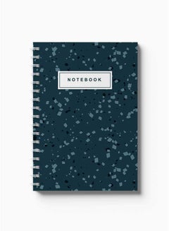 LOWHA Spiral Notebook Terrazzo Abstract Notebook Green/White  - Image 2