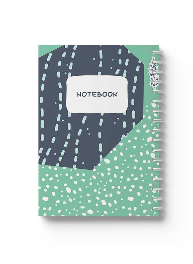 LOWHA Spiral Notebook Nb Sea Ocean Theme2 Green/White/Black - Image 1