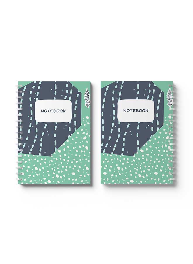 LOWHA Spiral Notebook Nb Sea Ocean Theme2 Green/White/Black - Image 3