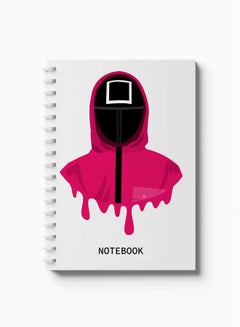 LOWHA Spiral Notebook Mask Square Shape Nb Pink/Black/White  - Image 2