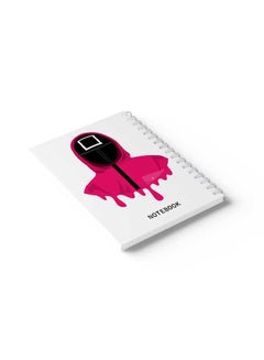 LOWHA Spiral Notebook Mask Square Shape Nb Pink/Black/White  - Image 4