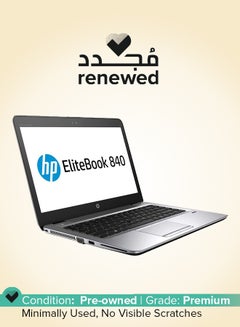 HP Renewed - EliteBook 840 G4 (2017) Laptop With 14-Inch Display,Intel Core i5 Processor/7th Gen/16GB RAM/512GB SSD/Integrated Graphics English Silver  - Image 1