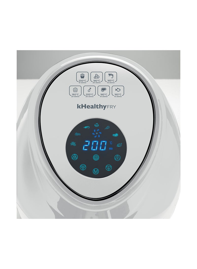 KENWOOD Digital Air Fryer XL 3.8L 1.7Kg With Rapid Hot Air Circulation For Frying, Grilling, Broiling, Roasting, Baking And Toasting 3.8 L 1500 W HFP30.000WH White - Image 4