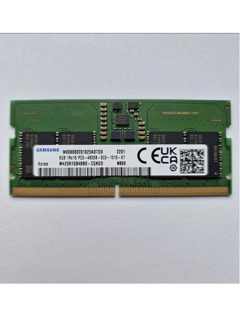 Samsung 8GB DDR5 4800MHz RAM Laptop 262-Pin SODIMM PC5-38400 Green  - Image 1