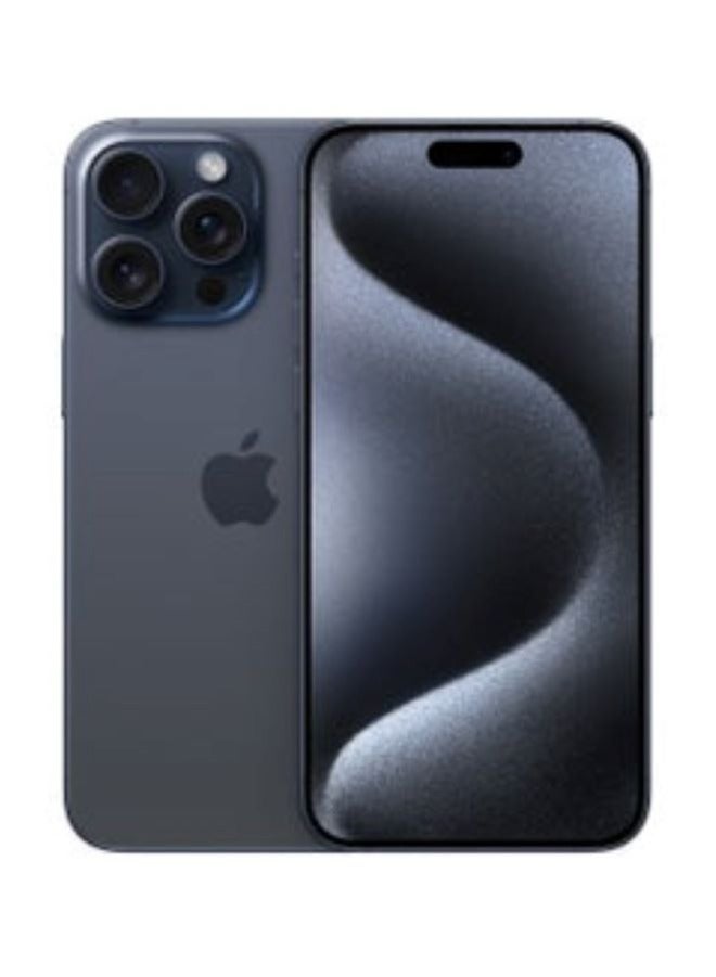 Apple iPhone 15 Pro Max 256GB Blue Titanium 5G With FaceTime - Middle East Version