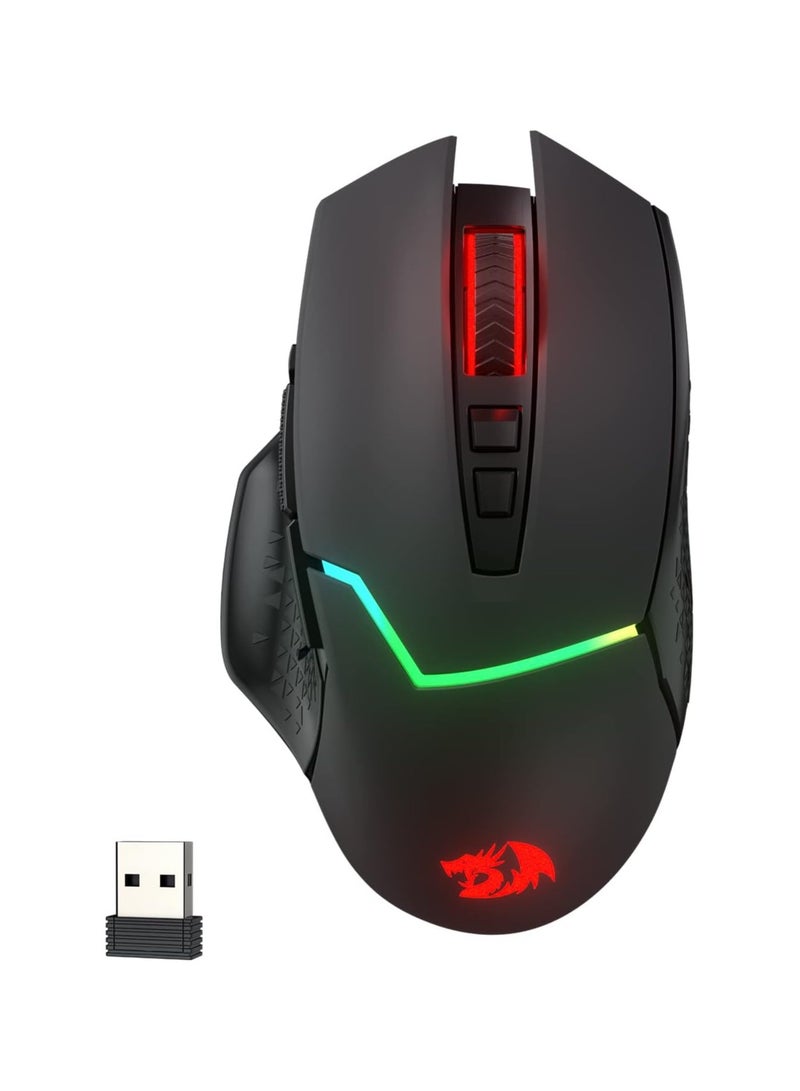 REDRAGON - M690 PRO Wireless Gaming Mouse, 8000DPI Wired/Wireless Gaming Mouse with Quick Fire Button, 8 Macro Buttons, Ergonomic Design for PC/Mac/Laptop - Image 1