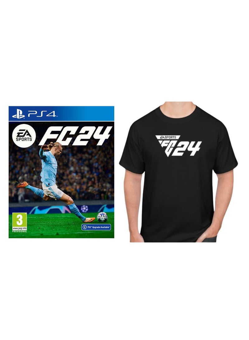 EA - PS5 EA Sports FC 24 - PlayStation 4 (PS5) + FREE EA FC 24 T-Shirt - PS4/PS5 - Image 1