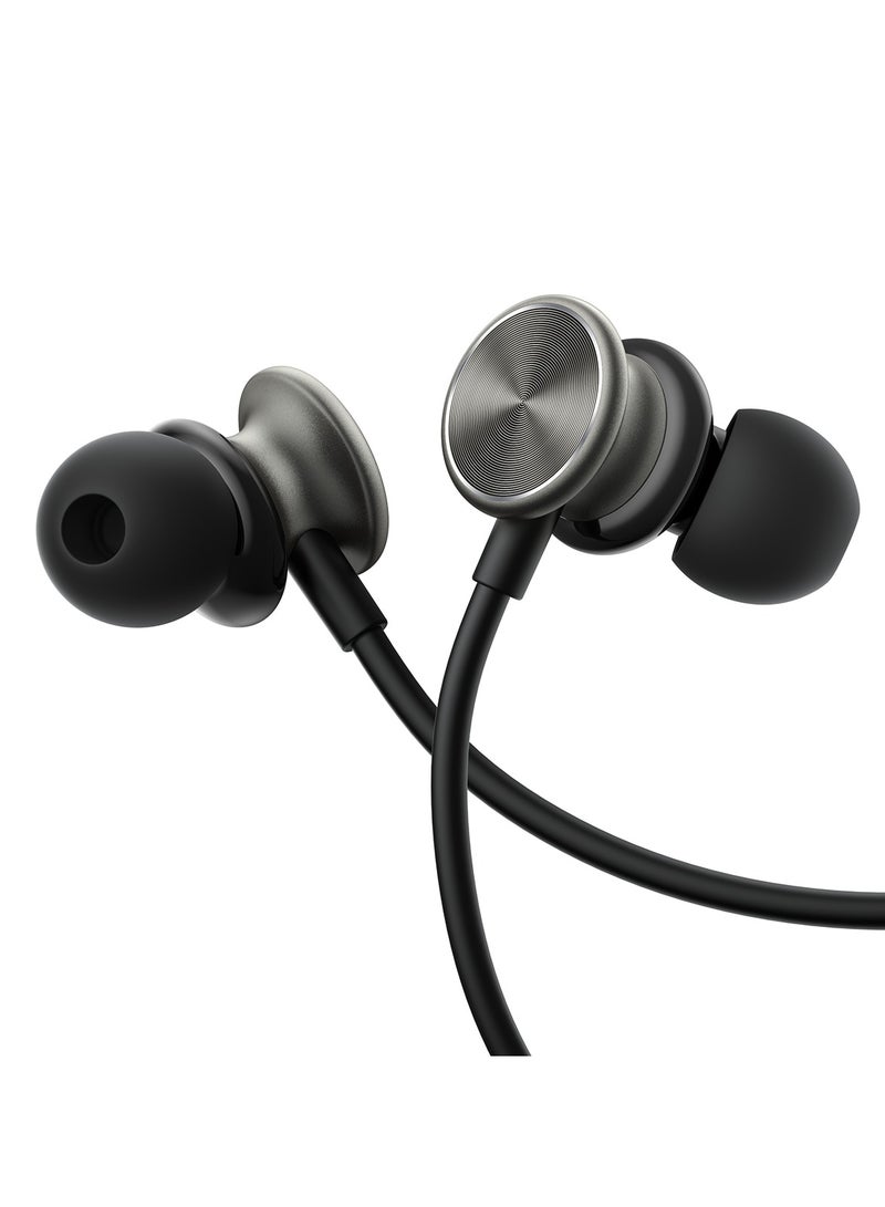 JOYROOM - JOYROOM JR-EW03 3.5mm In-Ear Metal Wired Earphone, Length: 1.2m Black - Image 1