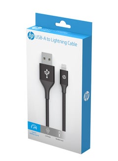 HP USB A To Lightning Cable  MFi-Certified iPhone Charging Cable 1M BLACK  - Image 5
