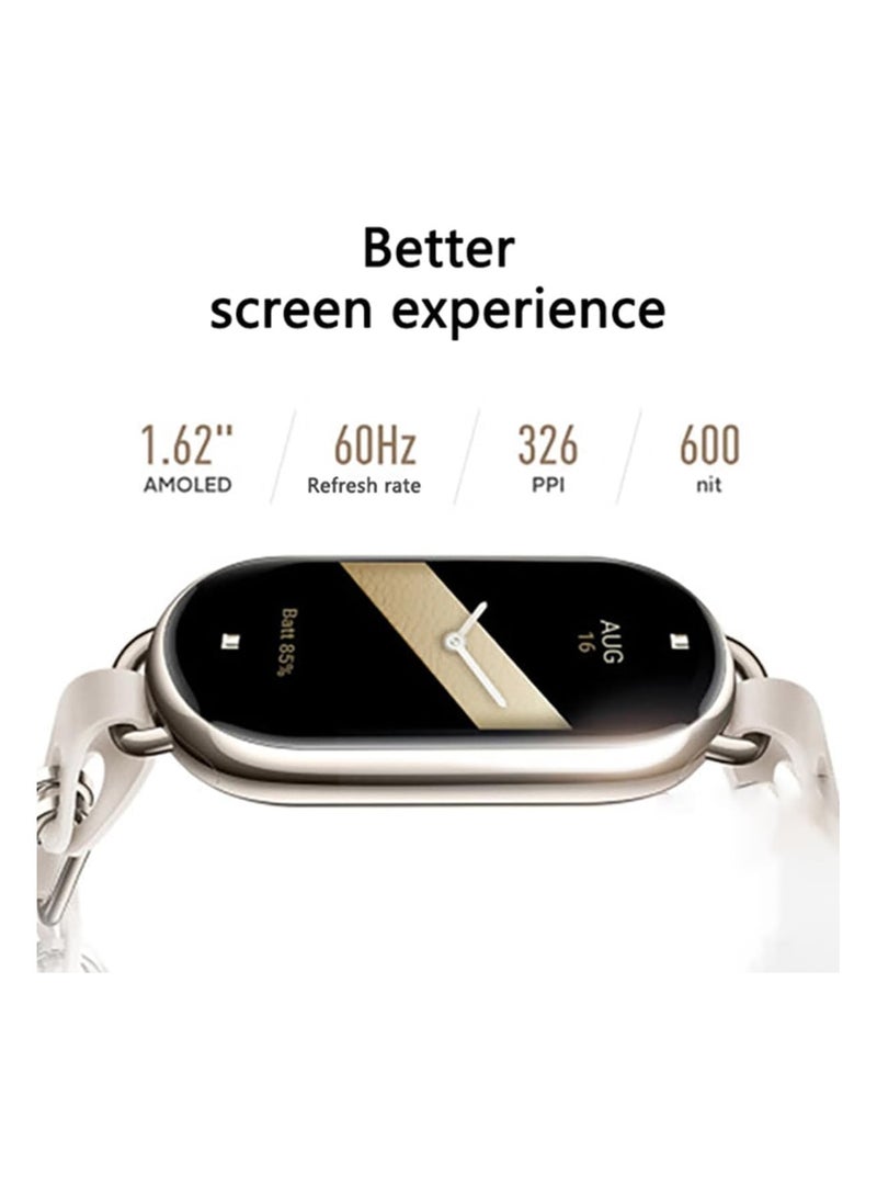 Xiaomi Mi 8 Smart Watch Band Heart Rate Blood Oxygen And Sleep Monitoring,1.62 Inch AMOLED Touchscreen Display With Long Battery Life Black - Image 2