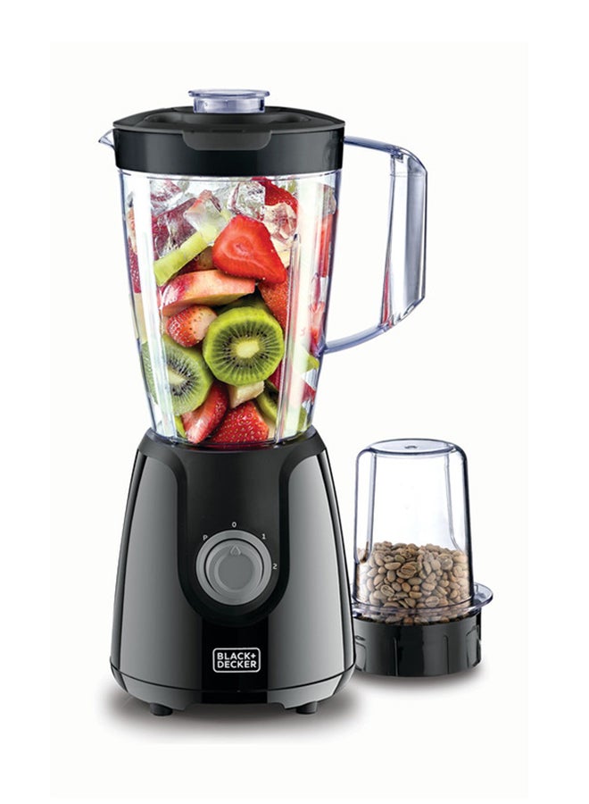 BLACK+DECKER - Blender 1.5 ltr With Grinder Mill 1500 ml 400 W BX4130-B5 Black - Image 1