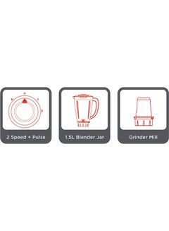 BLACK+DECKER Blender 1.5 ltr With Grinder Mill 1500 ml 400 W BX4130-B5 Black  - Image 4