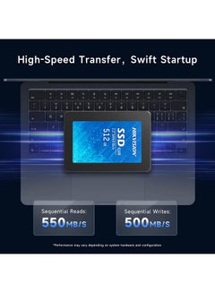 HIKVISION Hikvision 2.5 Inch Internal Ssd 512Gb, Sata 6Gb/S, Up To 550Mb/S E100 Solid State Disks 3D Nand Tlc 512 GB  - Image 2