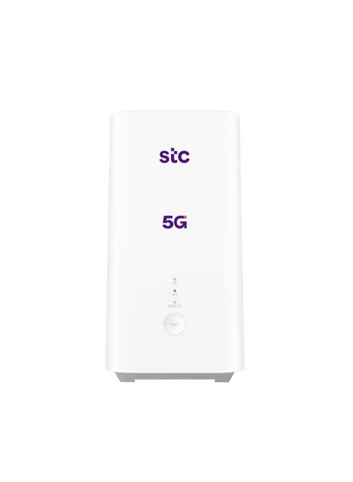 اس تي سي - راوتر 5G فايف جي،H155-381 CPE 5 واي فاي 6، سرعة تصل الى 3600 ميغا بت بالثانية، يعمل على شبكة اس تي سي فقط | أبيض - Image 1