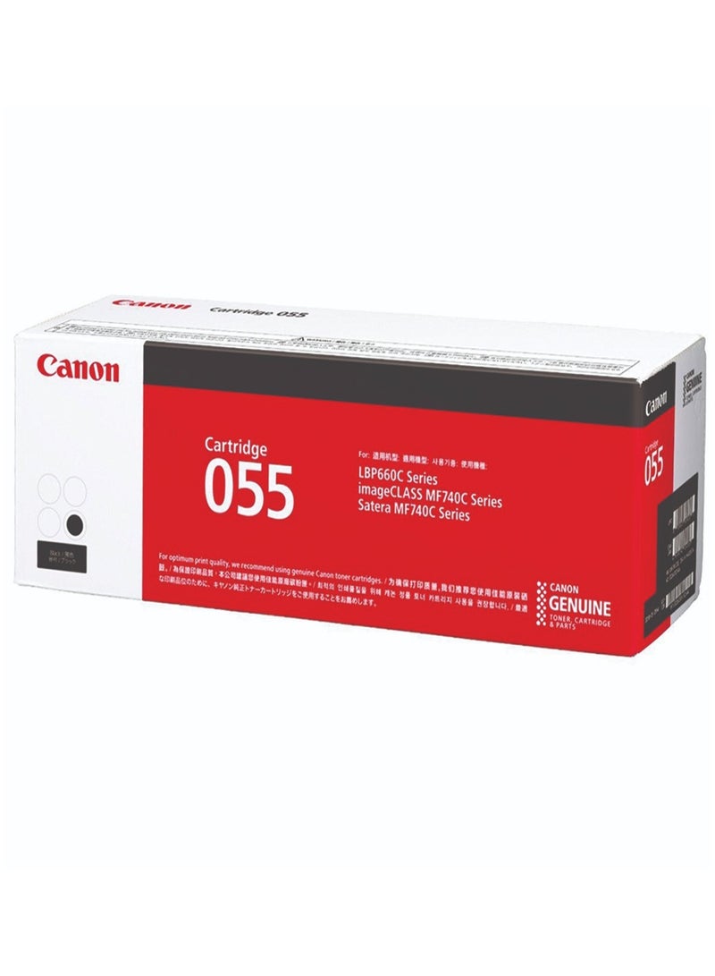 Canon Genuine Toner, Cartridge 055 (3016C001) 1 Pack, For Color imageCLASS MF741Cdw, MF743Cdw, MF745Cdw, MF746Cdw, LBP664Cdw Laser Printers Black - Image 1