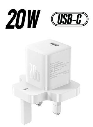 iPhone Charger Type C PD GaN5 Pro 20W Fast Charger USB C Plug iPhone 15 Fast Charger Head Type-C Power Universal Travel Adapter USB-C Charger For iPhone 15/15 Pro Max/15 Pro/15 Plus/14/13/12/11 White - pnsku/N70009089V/45/_/1738232871/2fb1e7bd-de8a-4a66-80e8-b5451e1ff81b
