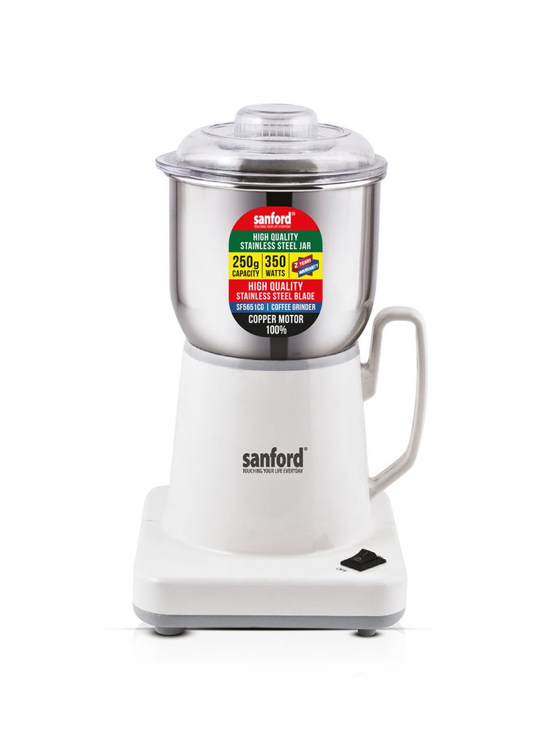 Sanford SANFORD COFFEE GRINDER 200 WATTS 0.9 kg 200 W SF5651CG BS White  - Image 1