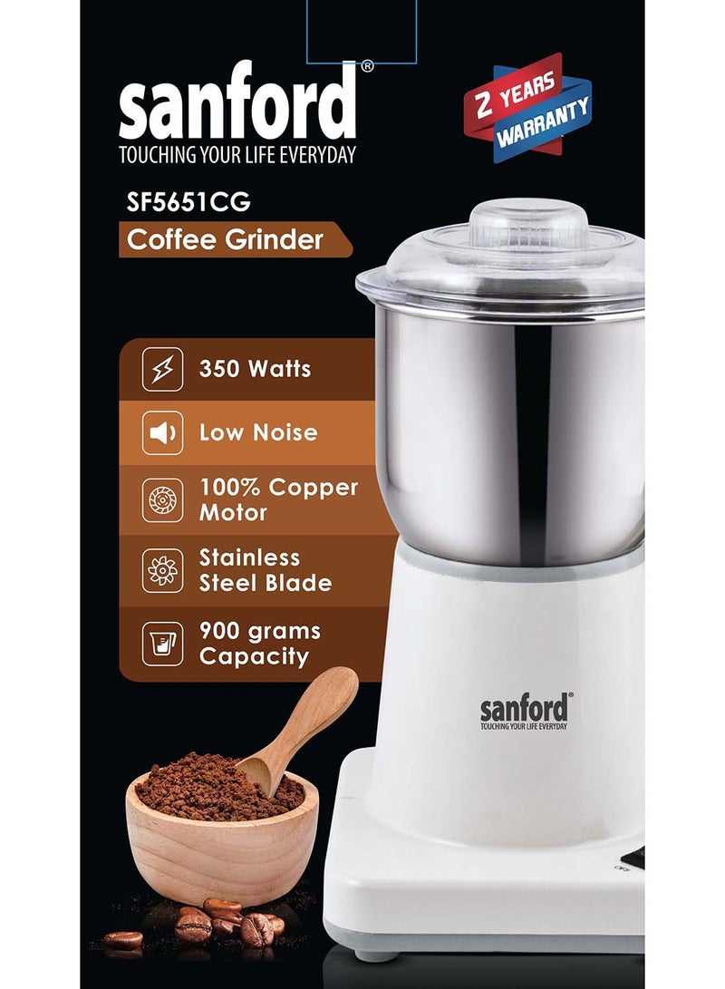 Sanford SANFORD COFFEE GRINDER 200 WATTS 0.9 kg 200 W SF5651CG BS White  - Image 5