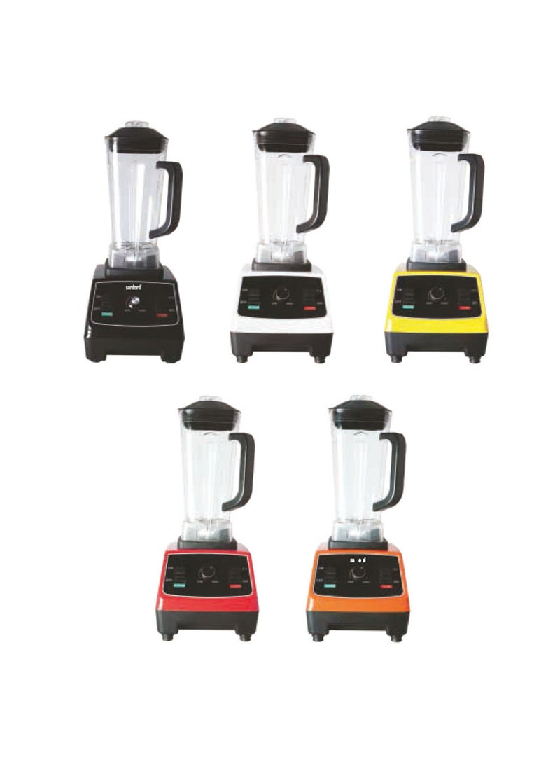 Sanford - SANFORD MECHANICAL POWER BLENDER WITH UNBREAKABLE JAR 2 L 1600 W SF6848CBR BS Black, Yellow, Orange, White - Image 1