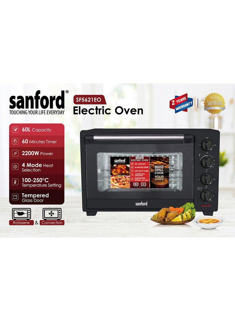 SANFORD ELECTRIC OVEN 60.0 LITRE 60 L 2000 W SF5621EO BS Black - pnsku/N70009105V/45/_/1697215466/20d6af3c-79c0-45d6-9df0-56c7c420f504