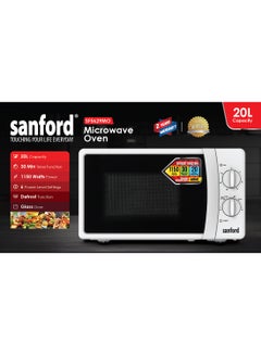 SANFORD MICROWAVE OVEN 20.0 LITRE 20 L 1150 W SF5629MO BS white - pnsku/N70009125V/45/_/1697215466/06c45f50-4e39-4d96-b946-ee4b548fee17